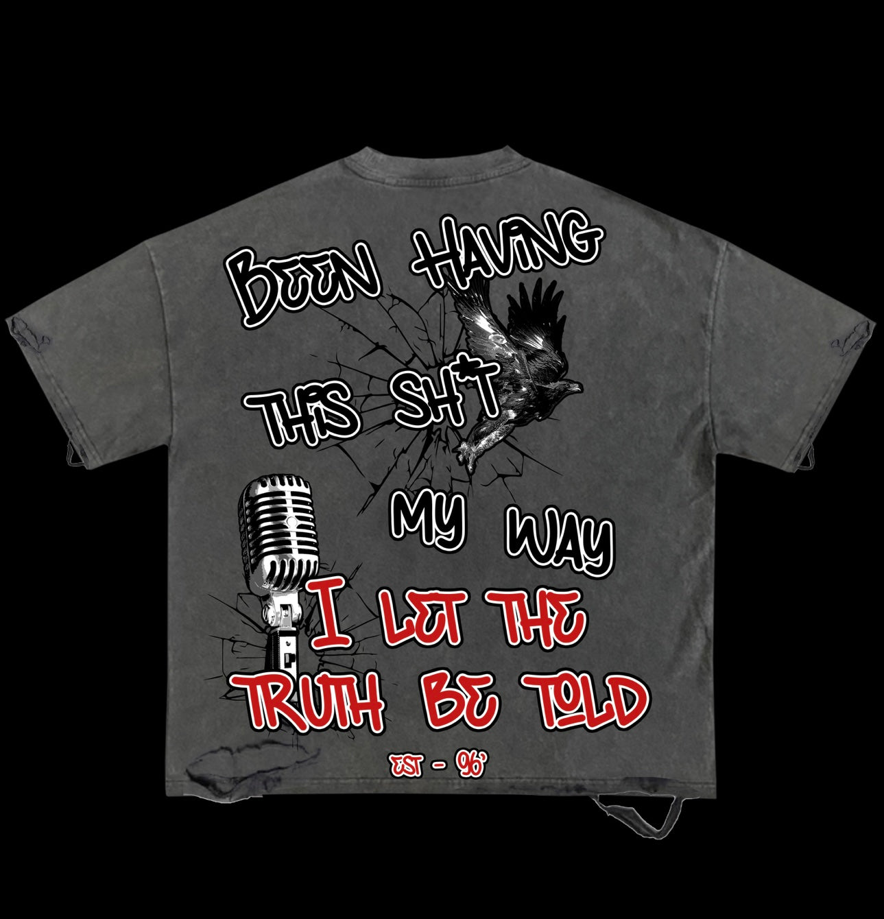 TRUTH BE TOLD SHADOW TEE