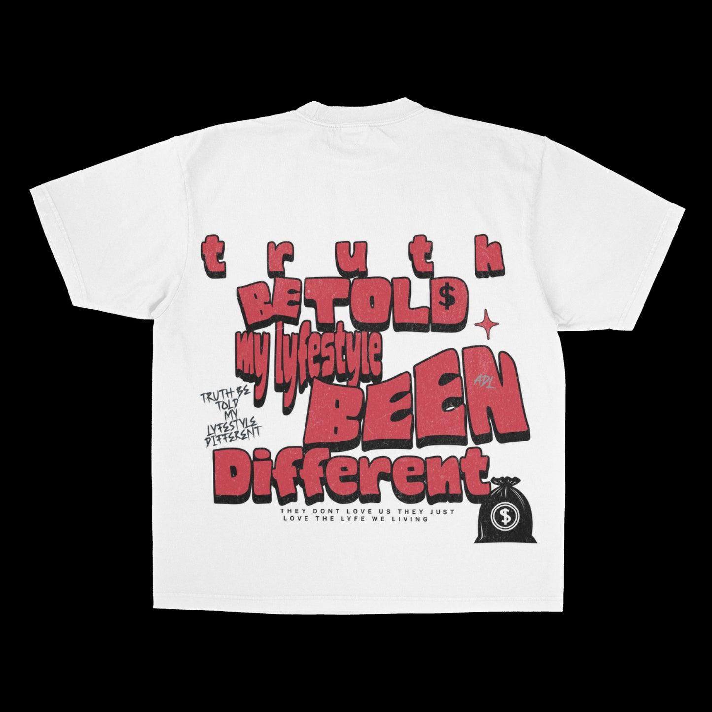 TRUTH BE TOLD “Fake Love” heavyweight tee